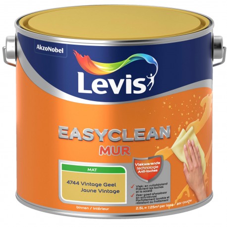 LEVIS Easyclean mur mat jaune vintage 2,5L