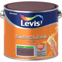 LEVIS Easyclean mur mat rouge crépuscule 2,5L