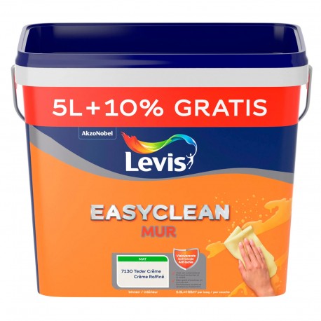 LEVIS Easyclean mur mat crème raffiné 5L+10% gratuit !