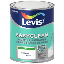 LEVIS Easyclean cuisine & salle de bain mat blanc 1L