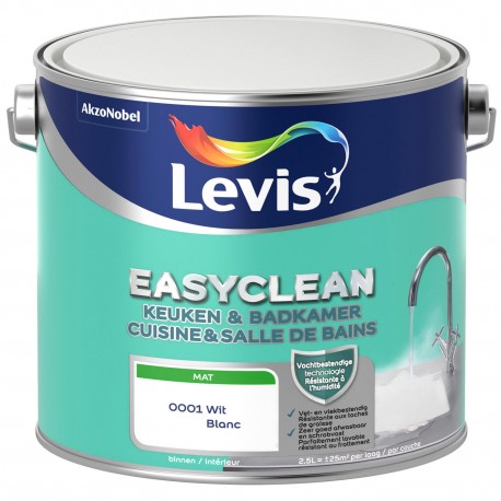 LEVIS Easyclean cuisine & salle de bain mat blanc 2,5L