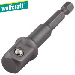Embout porte douille 1/4 vers 1/2" WOLFCRAFT