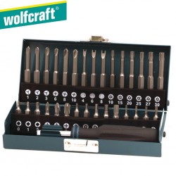 Coffret 30 embouts de vissage + manche WOLFCRAFT