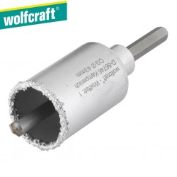 Trépan 6 pans pour maçonnerie WOLFCRAFT Ø53mm