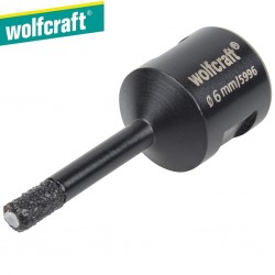 Trépan diamant meuleuse pour carrelage WOLFCRAFT Ø6mm