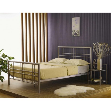 Lit double PAXOS métal gris
