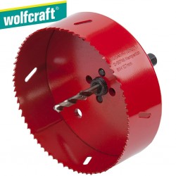 Scie cloche multi-lames bois/plastique/plâtre Wolfcraft diamètre  25,32,38,45,50,56,62 mm