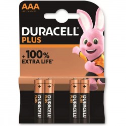 DURACELL 4 piles Plus AAA LR03