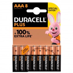 DURACELL 8 piles Plus AAA LR03