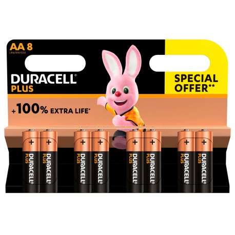 DURACELL 4 piles Plus AA LR06