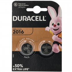 DURACELL 2 piles bouton 2016