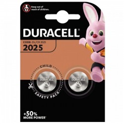 DURACELL 2 piles bouton DL2025