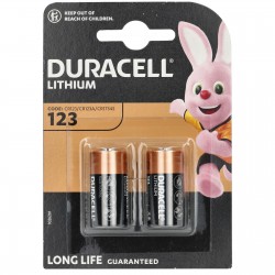 DURACELL 2 piles lithium DL 123A