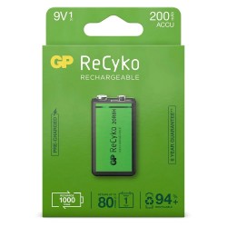 GP ReCycKo 1 pile rechargeable 9V 200mAh