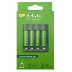 GP ReCycKo chargeur 4 piles + 4 piles rechargeables AAA 850mAh