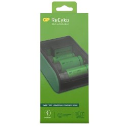 GP ReCycKo chargeur 4 piles AA/AAA/9V