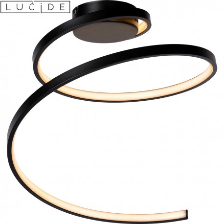 VIOLETTA plafonnier torsadé LED noir
