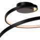 VIOLETTA plafonnier torsadé LED noir