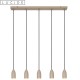 EVORA suspension taupe 5xGU10