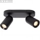 PUNCH barre 2 spots orientables noir GU10