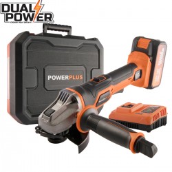 DUAL POWER meuleuse d'angle 20V Ø115mm - avec batterie