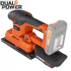 DUAL POWER ponceuse vibrante 20V - sans batterie