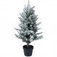 Mini sapin enneigé Allison vert/blanc 75cm