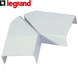 Angle plat pour goulotte DLP 40x16 blanc