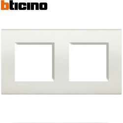 Plaque de recouvrement double BTICINO livinglight blanc