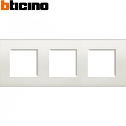 Plaque de recouvrement triple BTICINO livinglight blanc
