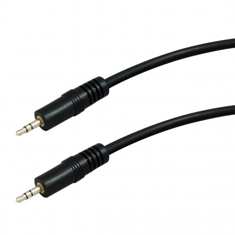 Câble audio double mini jack mâle 3,5mm 1,5 mètre PROFILE