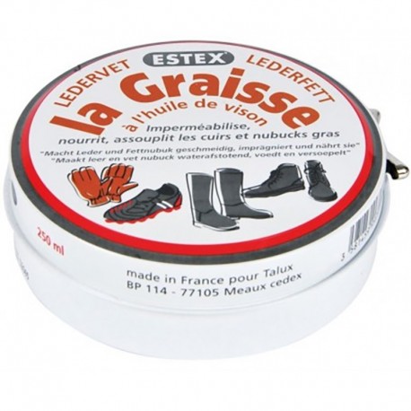 Graisse imperméabilisante/protectrice pour cuirs gras ESTEX 250ml