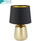 MANALBA Lampe de table 1xE14 or/tissu noir