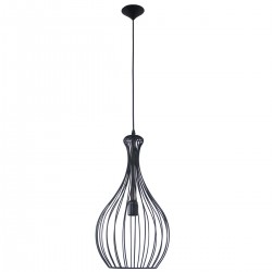 STRINGS Suspension métal filaire noir E27 26cm