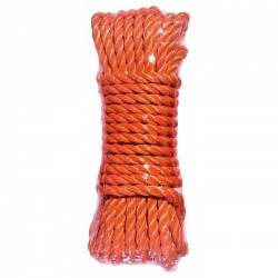 Corde polypropylène toradé orange Ø4mm 25 mètres