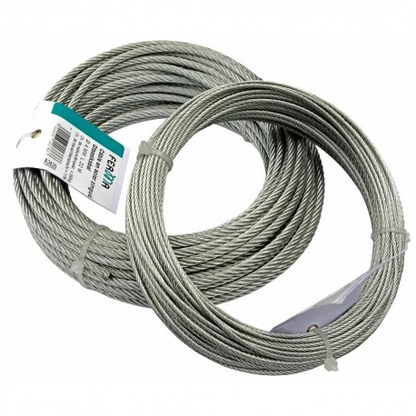 Câble en acier zingué torsadé Ø3mm 10 mètres