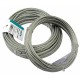 Câble en acier zingué torsadé Ø4mm 10 mètres