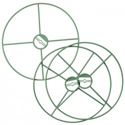 3 anneaux de tuteurage pour plantes Ø30cm