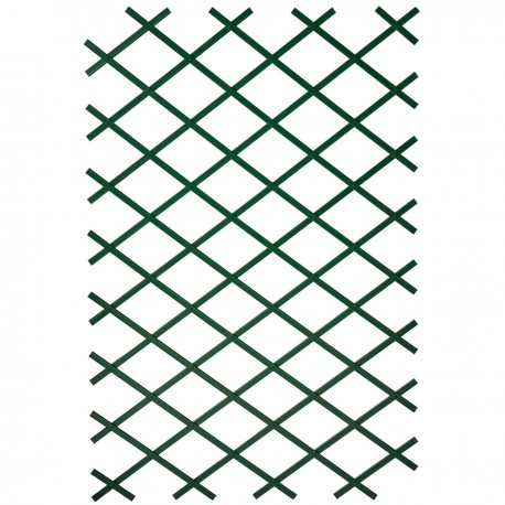 Treillis croisillons PVC vert 50x150 cm