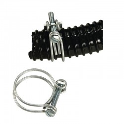2 colliers de serrage pour tuyaux annelés 25mm