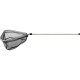 Epuisette triangulaire manche alu mailles grossières 75cm