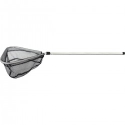 Epuisette triangulaire manche alu mailles grossières 75cm