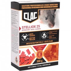 Raticide Clac Stelliox 25 blocs 12x25gr