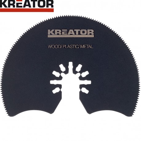 Lame segmentée HSS Ø88mm pour PVC/bois pour outil multi. KREATOR