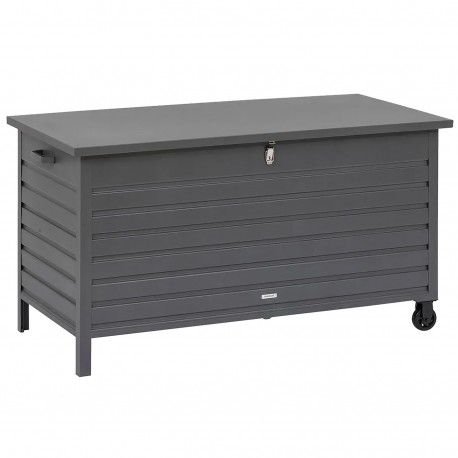 Coffre de jardin 2000L HESPERIDE Kingston alu gris