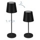 Cabozo lampe de table noire LED
