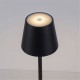 Euria lampe de table noire LED en métal