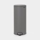 Poubelle BRABANTIA NewIcon 30L Gris minéral