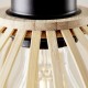 NORAH Spot simple E27 noir/bois