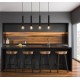 CORTENOVA Suspension 4 x E27 acier noir